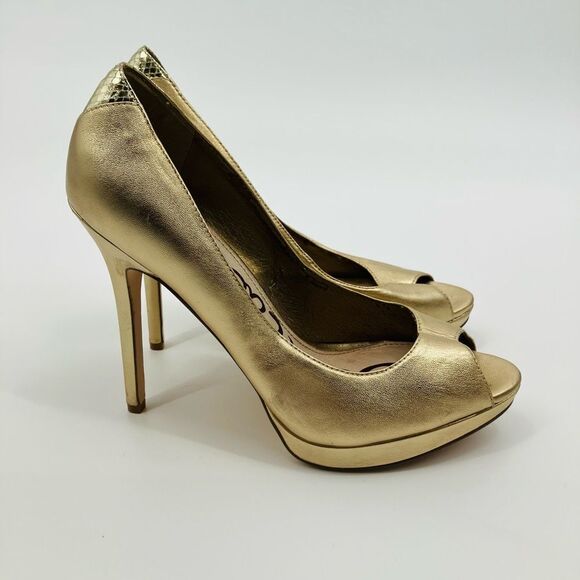 Sam Edelman Ella Gold pumps | size 8 - Picture 3 of 8